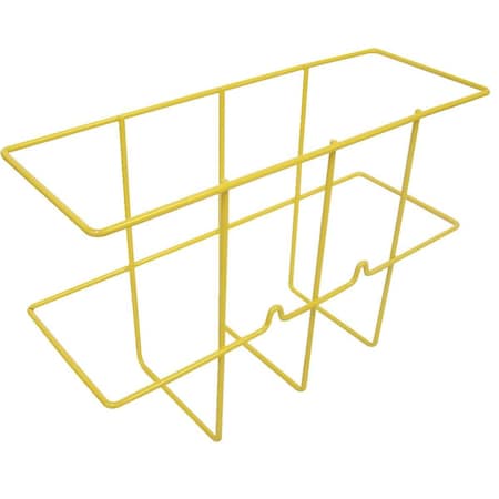 Wall Rack,Height 9 In.,Yellow